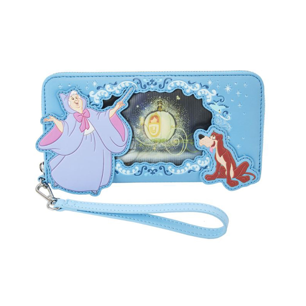 Loungefly Disney Cinderella Princess Lenticular Series Zip Around Wallet