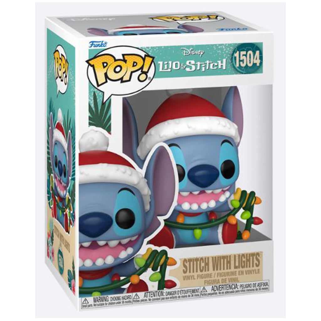 Funko Disney Lilo And Stitch Holiday POP Stitch With Lights Vinyl Figure