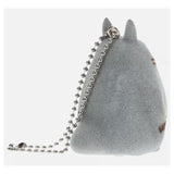 Bandai Sekiguchi My Neighbor Totoro Grey Totoro Flocked Keychain - Radar Toys