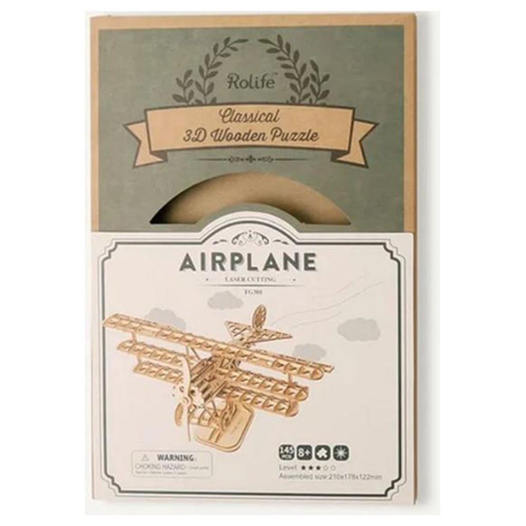 Rolife Airplane 3D Wooden Puzzle