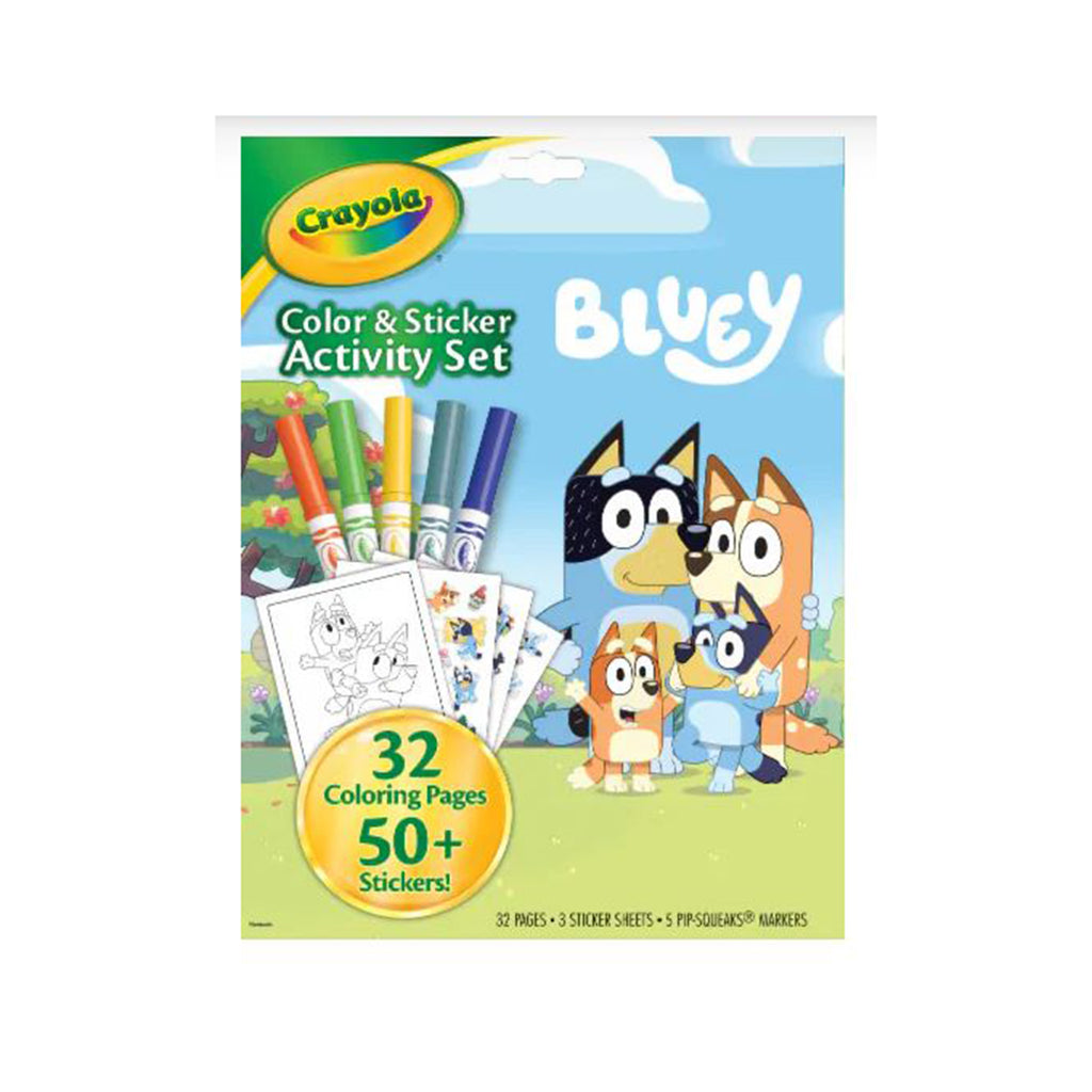 Crayola Bluey Color And Sticker Activity Set - Radar Toys