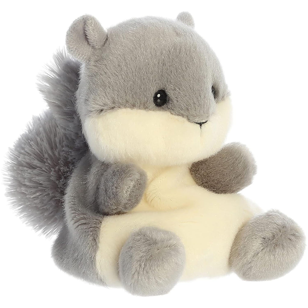 Aurora Palm Pals Gus Grey Squirrel 5 Inch Plush Figure - Radar Toys