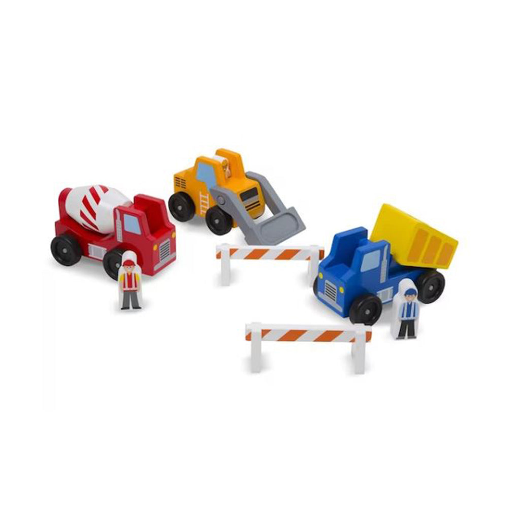 Melissa And Doug Construction Vehicle Wooden Set - Radar Toys