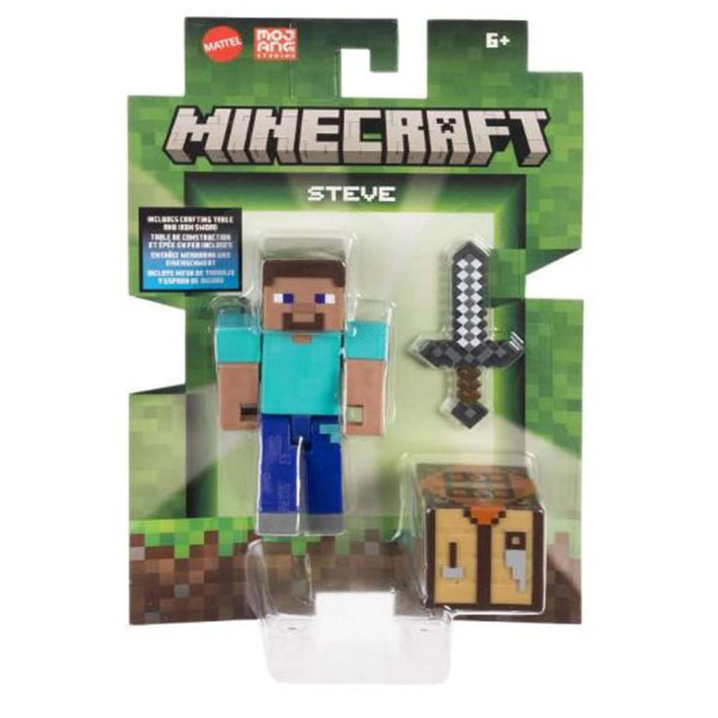 Mattel Minecraft Craft A Block Steve Figure