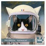 New York Puzzle Félicette Astrocat 100 Piece Mini Jigsaw Puzzle - Radar Toys