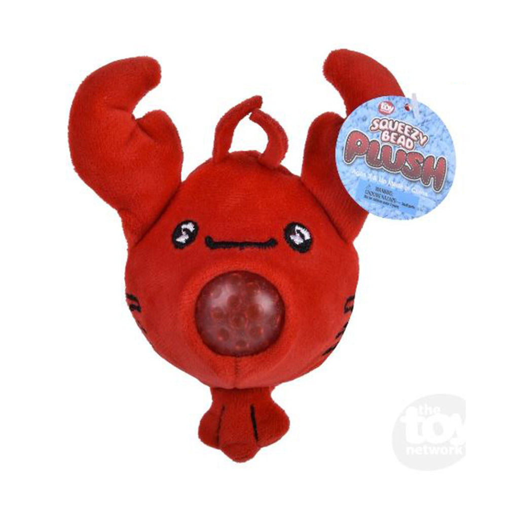 Toy Network Lobster 4 Inch Squeezy Bead Plush Figure