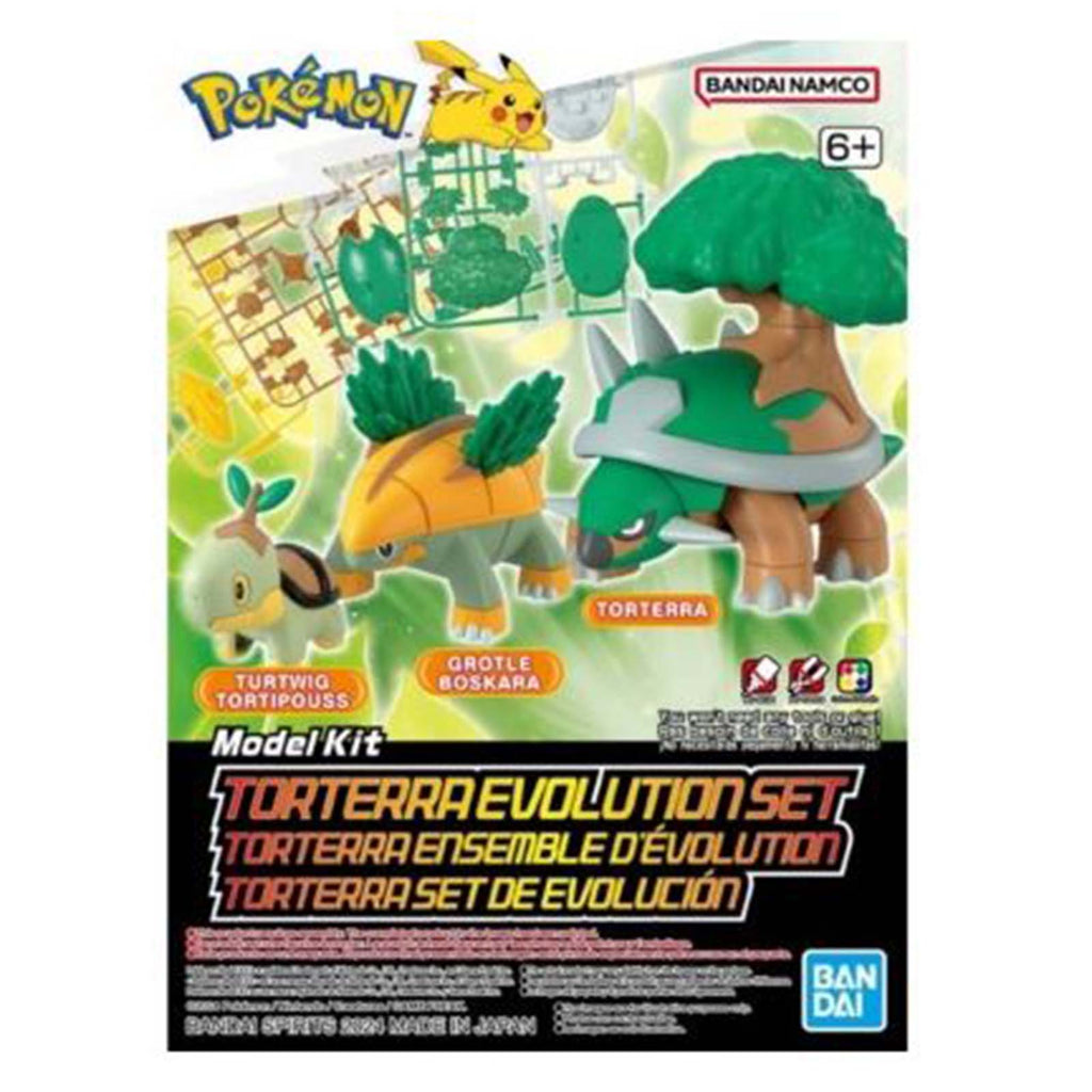 Bandai Pokemon Torterra Evolution Set Hobby Model Kit