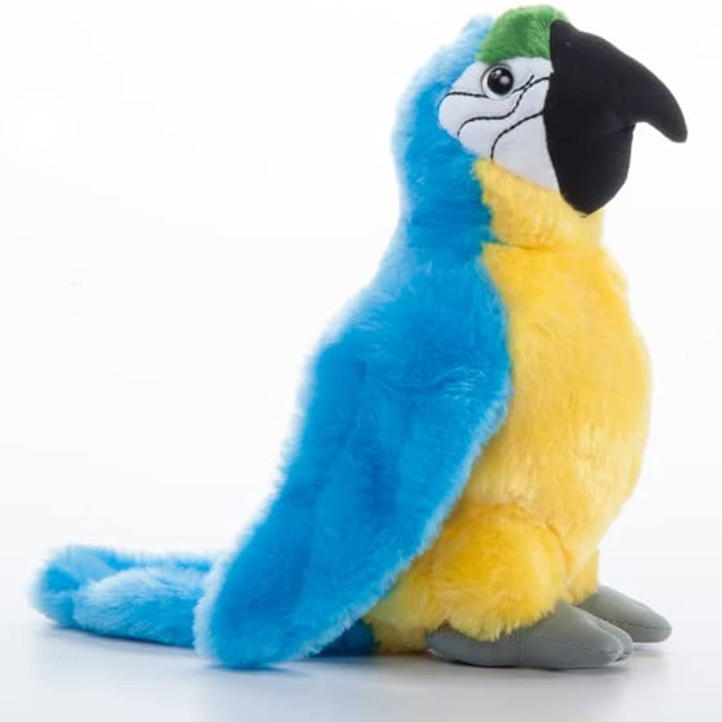 Wild Republic Cuddlekins Blue Yellow Macaw 10 Inch Plush Figure - Radar Toys
