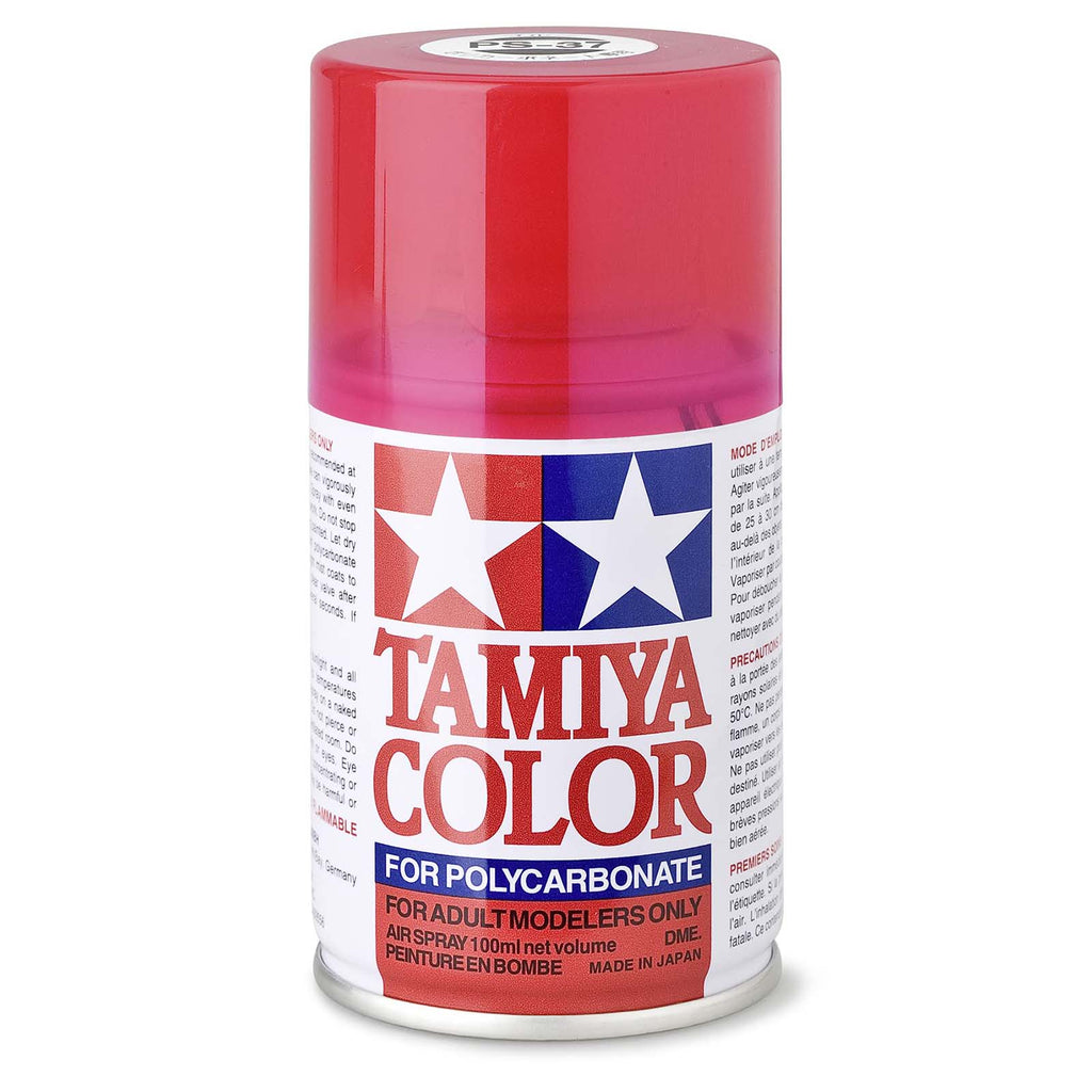 Tamiya Color PS-37 Translucent Red Polycarbonate Spray Paint 100mL