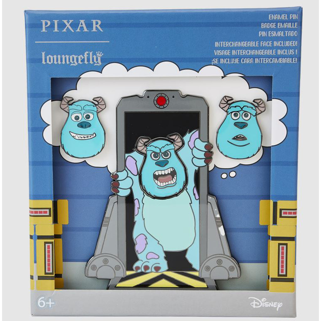 Loungefly Pixar Sully Door Mixed Emotions 4 Piece Pin Set