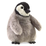 Folkmanis Baby Emperor Penguin Mini 3.5 Inch Plush Puppet - Radar Toys
