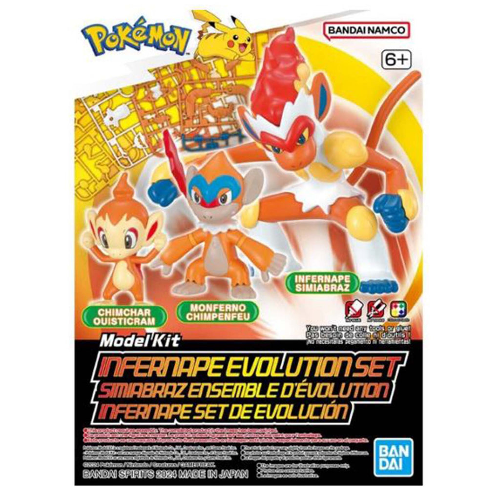 Bandai Pokemon Infernape Evolution Set Hobby Model Kit