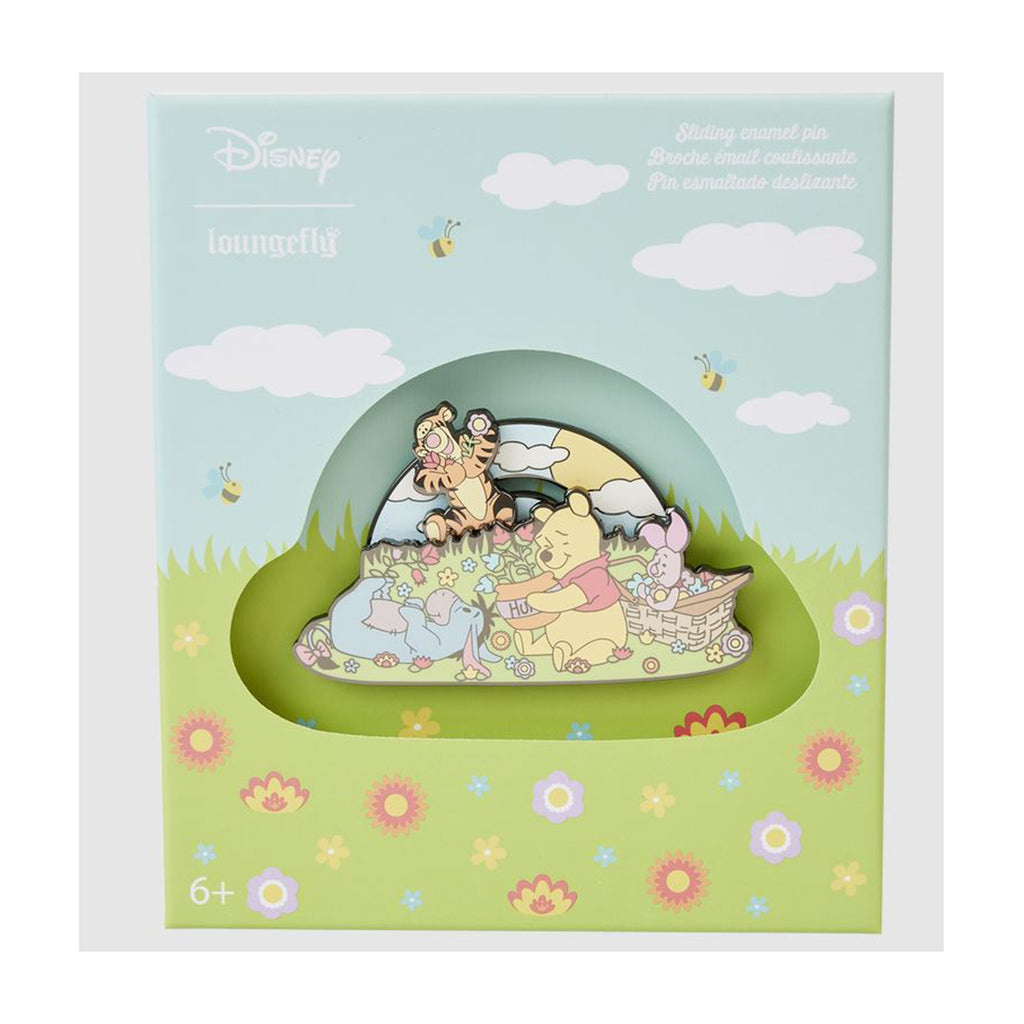 Loungefly Disney Winnie The Pooh Folk Floral 3 Inch Collector Box Pin - Radar Toys