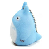 Bandai Sekiguchi My Neighbor Totoro Blue Totoro Flocked Keychain - Radar Toys