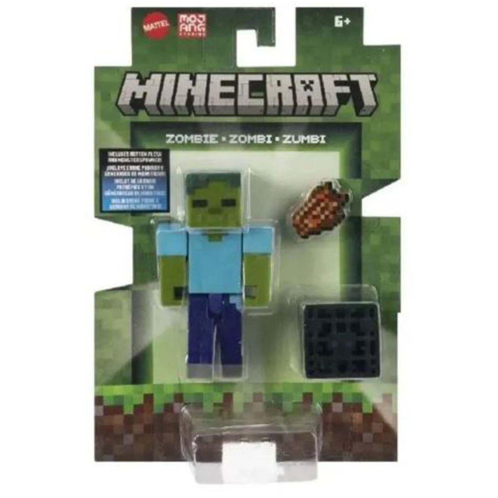 Mattel Minecraft Craft A Block Zombie Figure