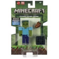 Mattel Minecraft Craft A Block Zombie Figure - Radar Toys