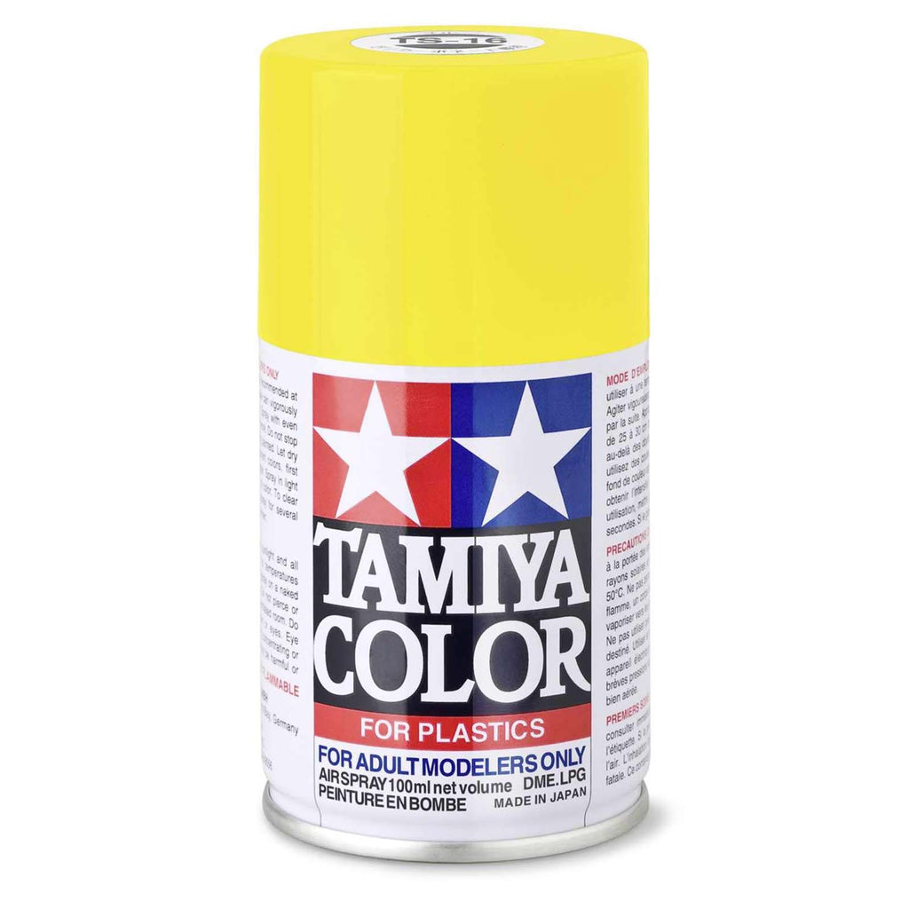 Tamiya Color TS-16 Yellow Gloss Spray Lacquer 100mL