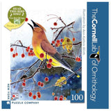 New York Puzzle Cedar Waxwing 100 Piece Mini Jigsaw Puzzle - Radar Toys