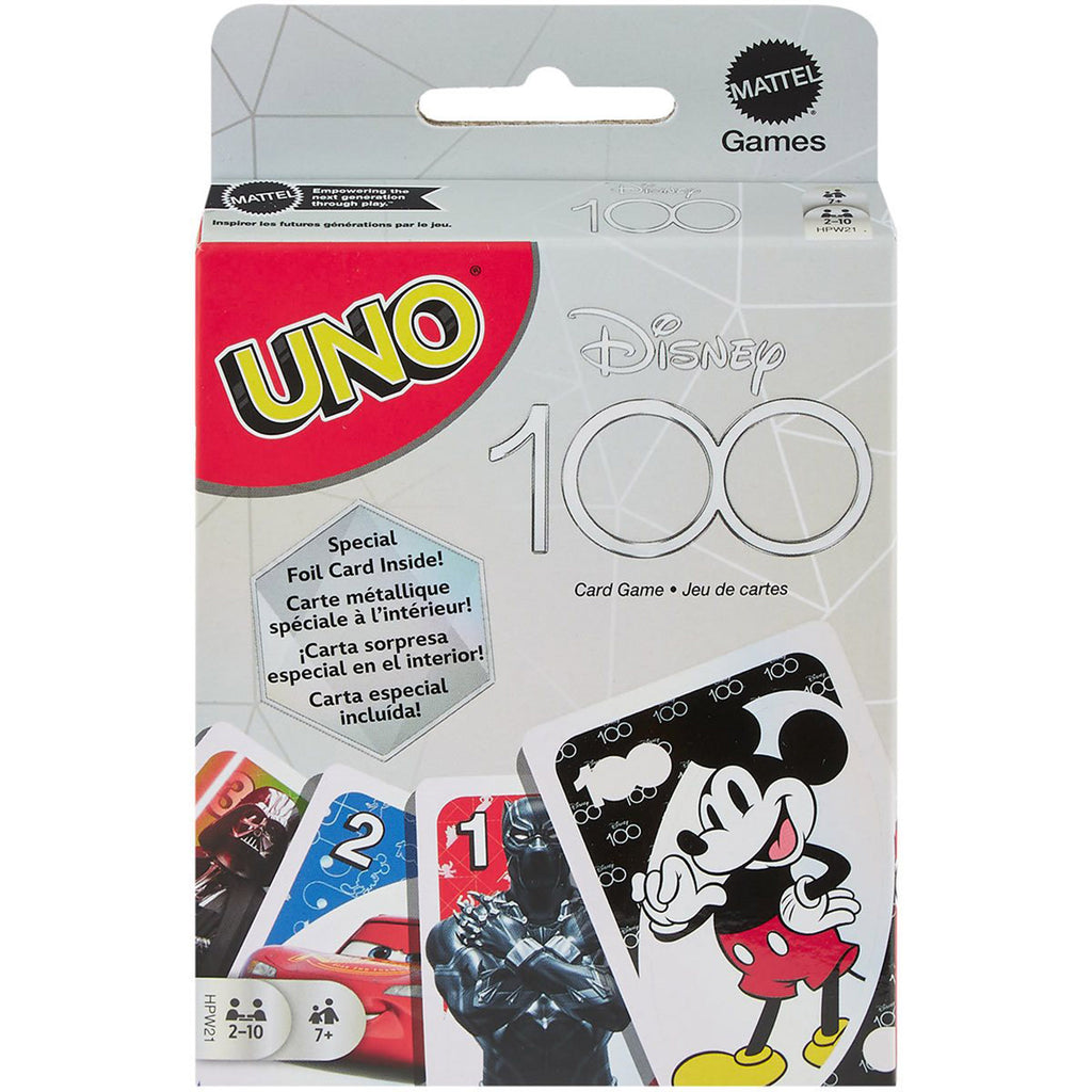 Mattel Uno Disney 100 Card Game