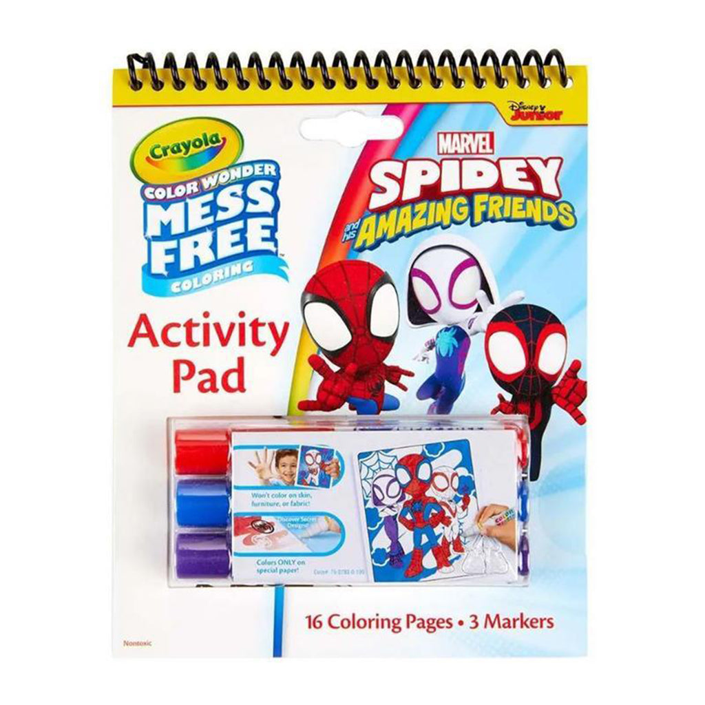 Crayola Color Wonder Marvel Spidey And Friends Activity Pad Set