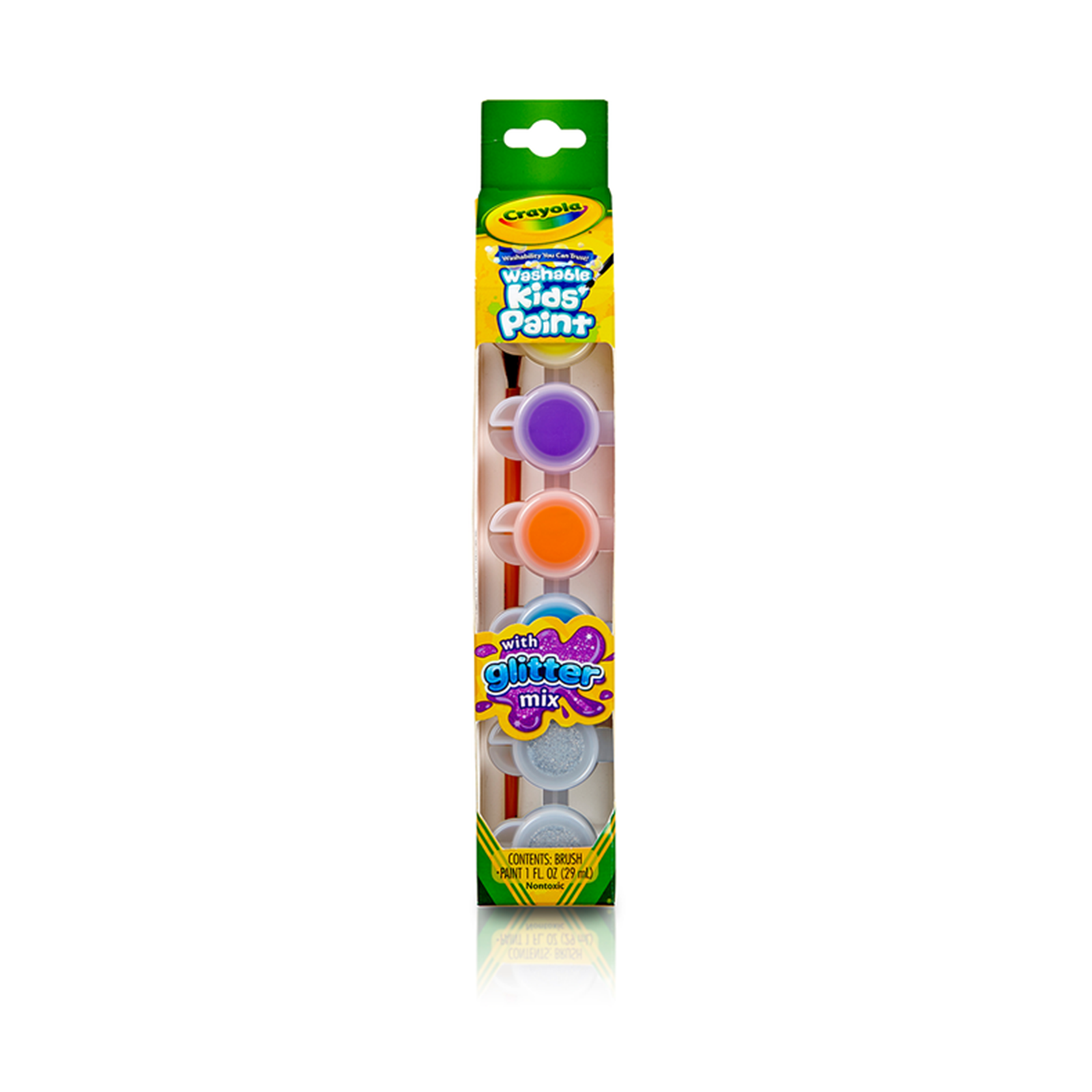 https://www.radartoys.com/cdn/shop/files/CrayolaWashableKidsPaint6Paint1BrushSetWithGlitterMix.png?v=1684518554