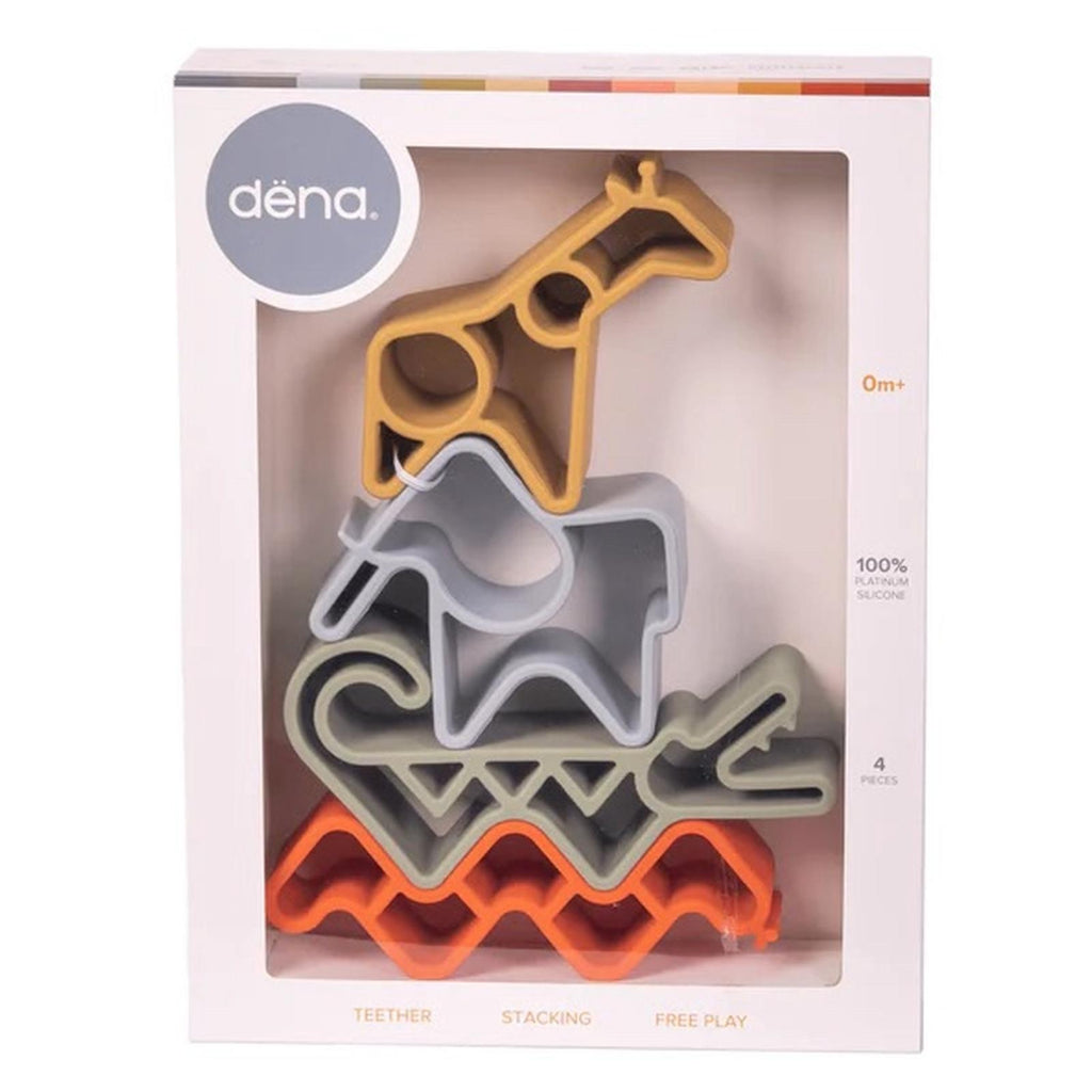 Dena Nature Animals Silicone Teather Stacking Set