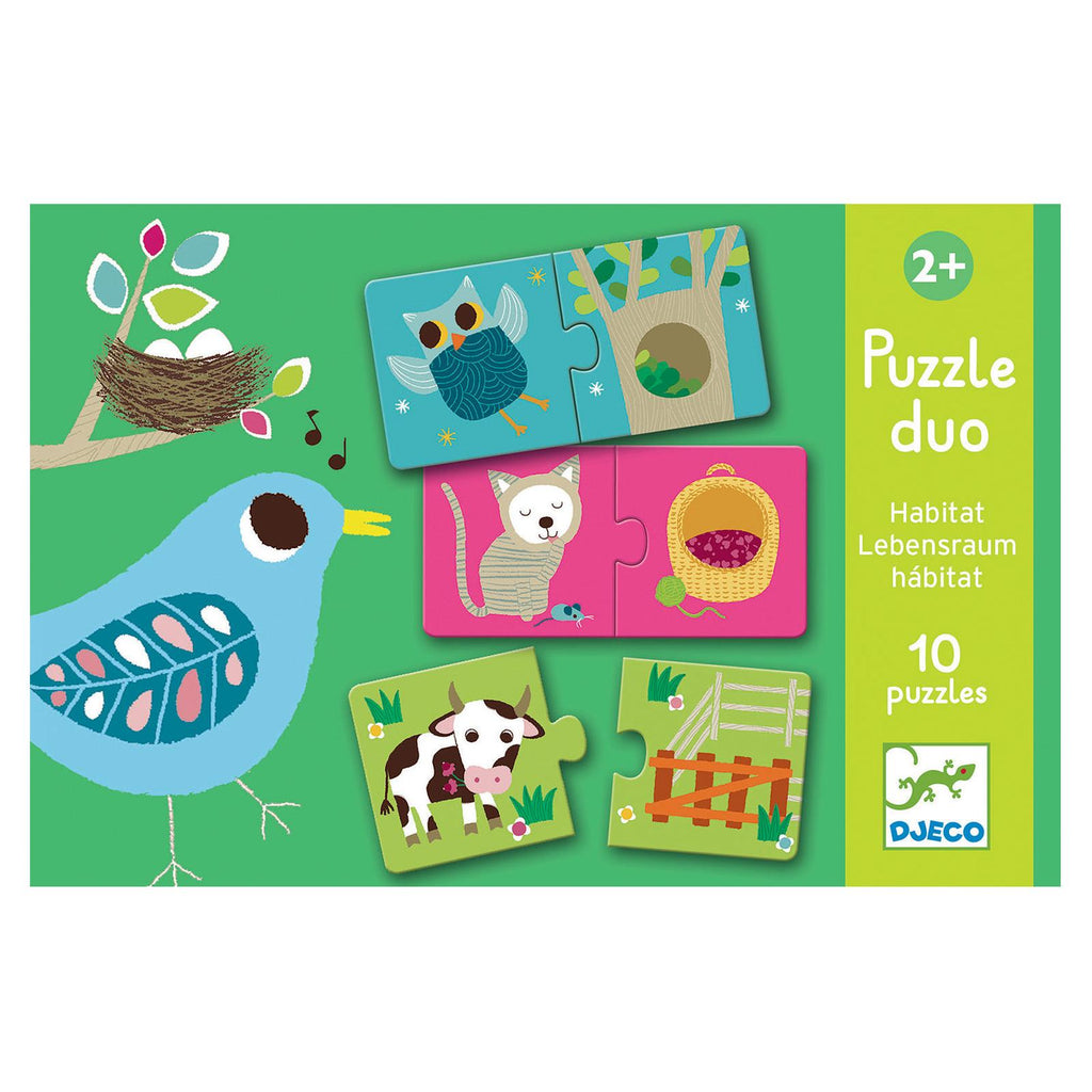 Djeco Duo Habitat Matching Activity Puzzle - Radar Toys