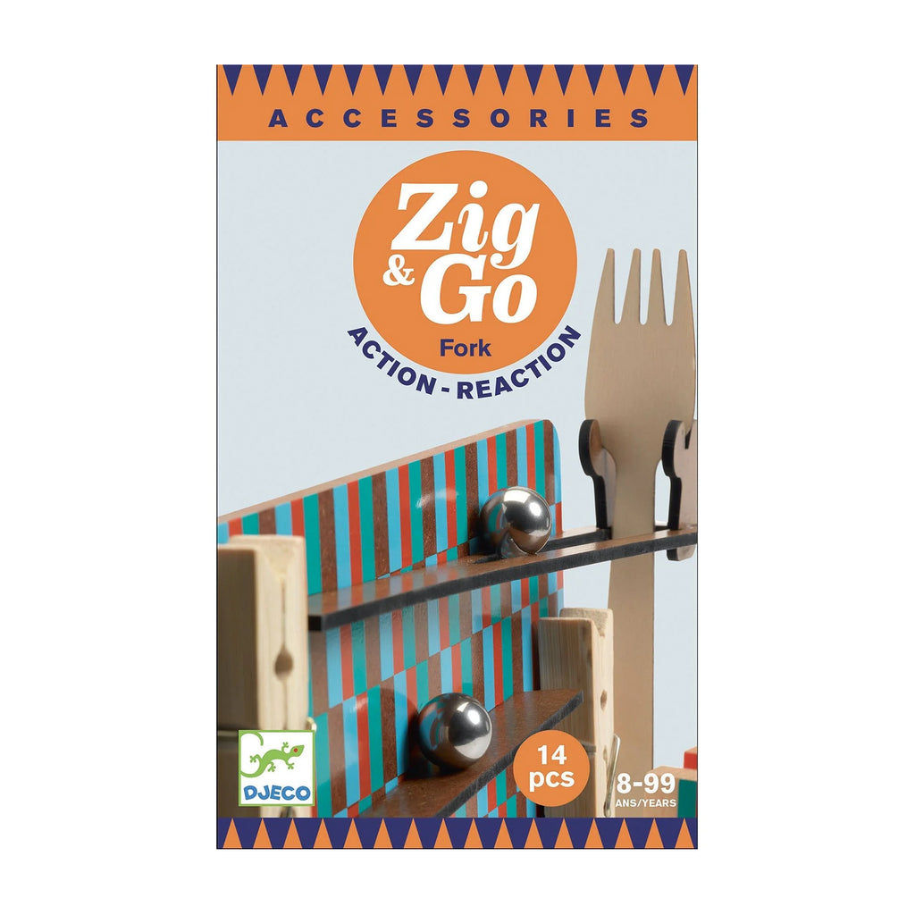 Djeco Zig And Go Fork 14 Piece Action Reaction Set