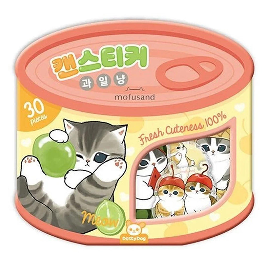 Dotty Dog Mofusand Fruit Cat Can Sticker Set