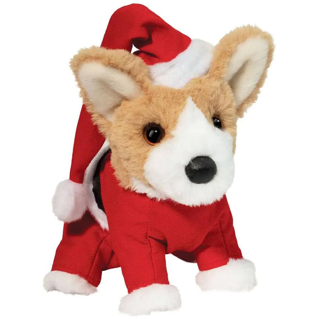 Douglas Corgi Santa Suit 8 Inch Plush Figure - Radar Toys