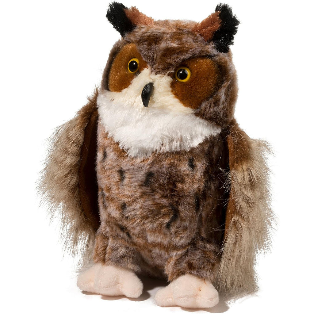 Douglas Einstein Great Horned Owl 11 Inch Plush Figure - Radar Toys