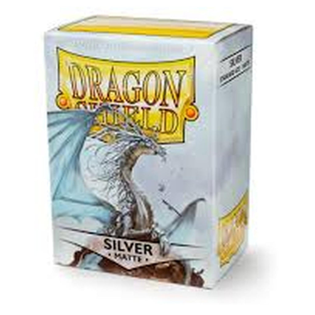 Dragon Shield Silver Matte 100 Count Standard Sleeves