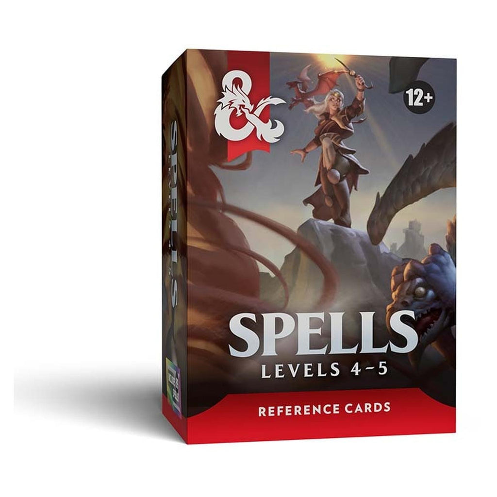 Dungeons And Dragons Levels 4 And 5 Spell Reference Cards