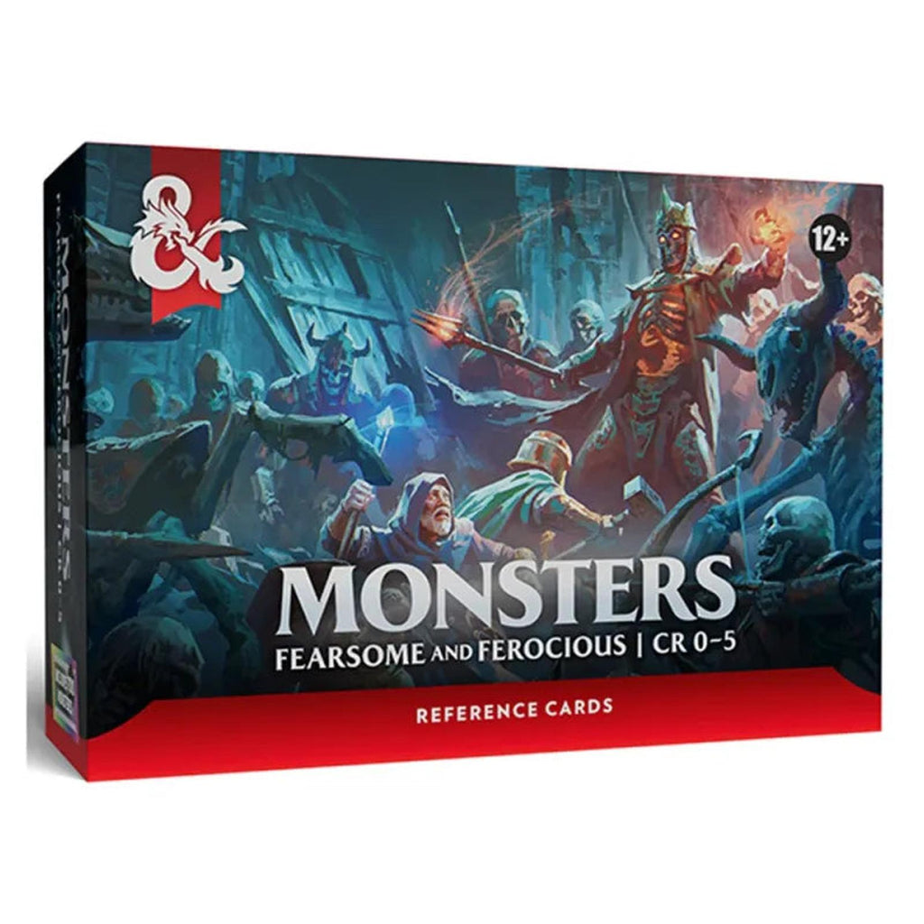 Dungeons And Dragons Monsters Fearsome And Ferocious CR 0 to 5 Reference Cards