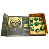 Elder Dice Brand Of Cthulhu Drowned Green 9 Polyhedral Dice Set - Radar Toys