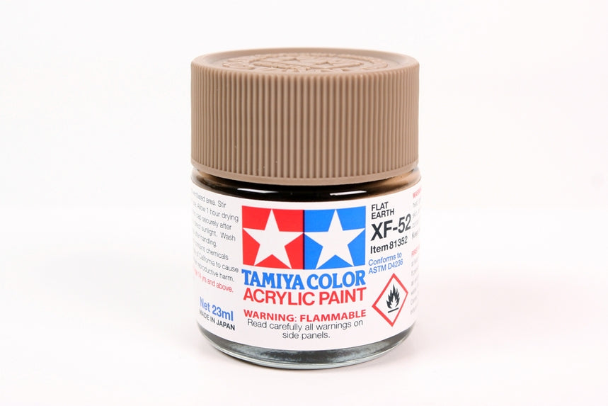 Tamiya Color XF-52 Flat Earth Flat Acrylic Paint 23mL TAM81352