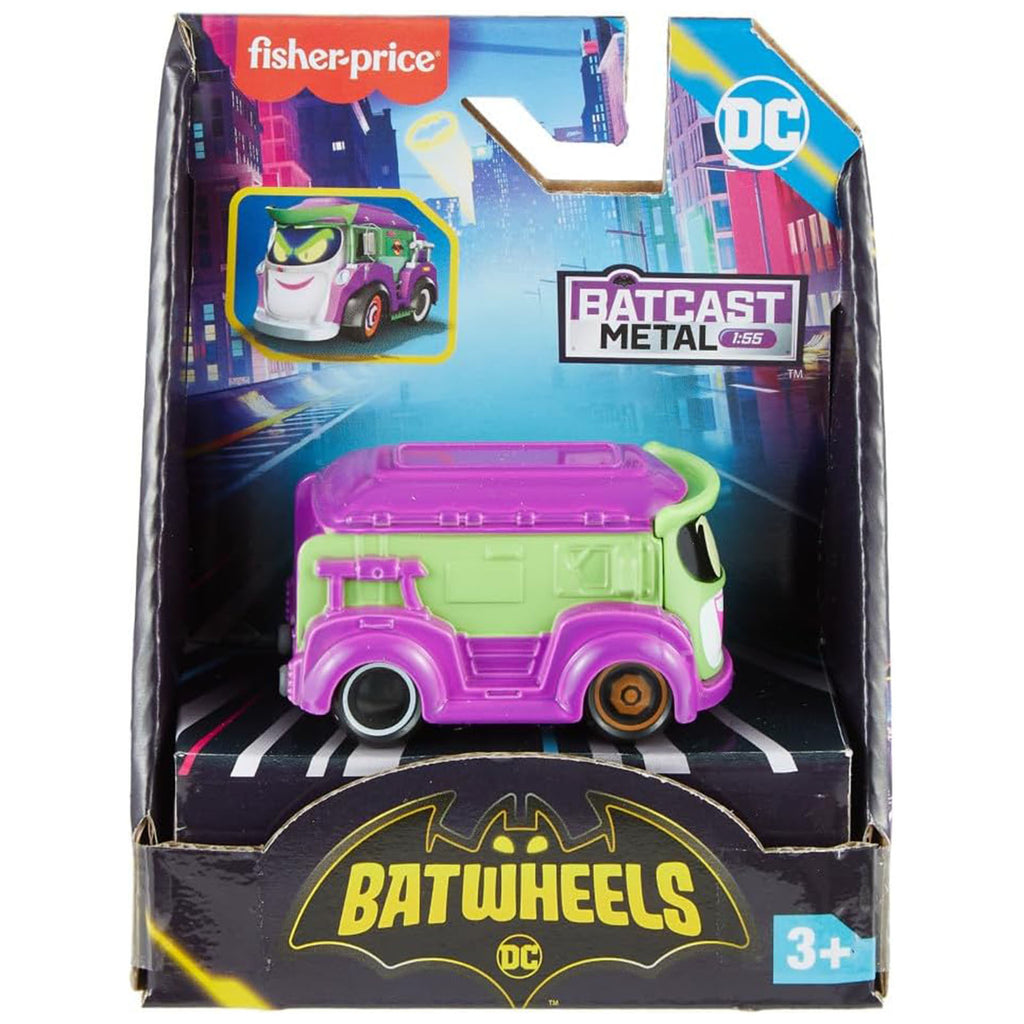 Fisher Price DC Batwheels Prank The Joker Van 1:55 Diecast Vehicle
