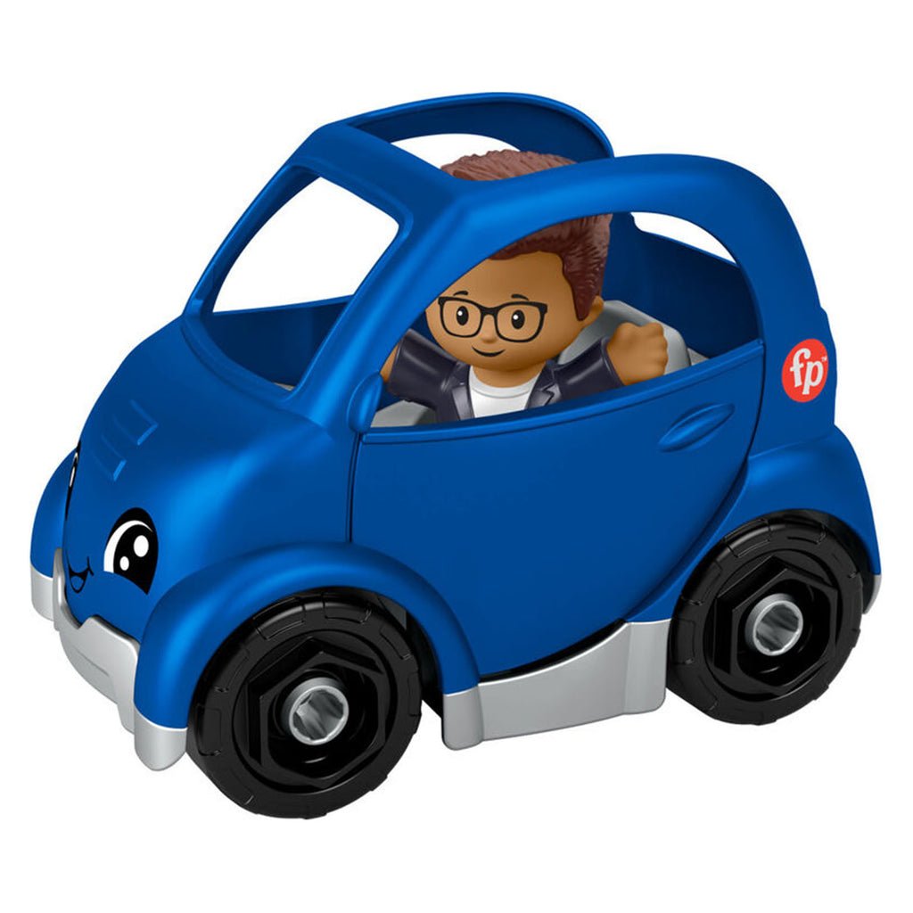 Fisher Price Little People Blue Electric Car With Figure Set - Radar Toys