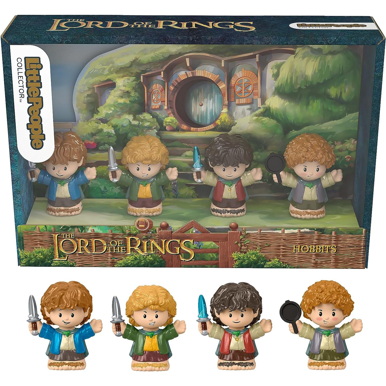 Small Hobbit Fisher Price Little People Lord Of The Rings Hobbits Collector Set ...