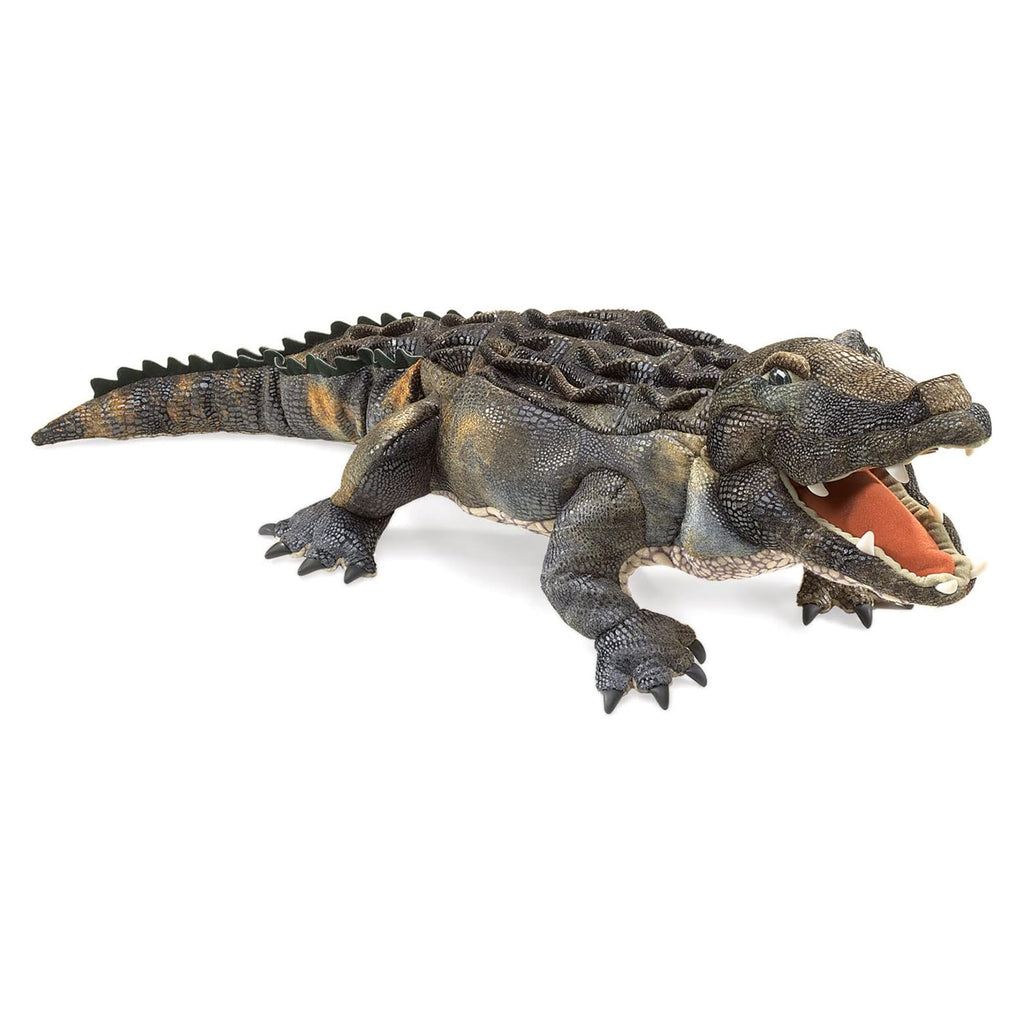 Folkmanis American Alligator 30 Inch Plush Puppet