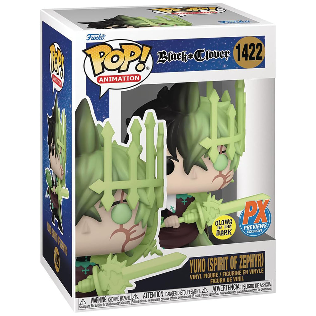 Funko Black Clover PX POP Yuno Spirit Zephyr Glow Figure