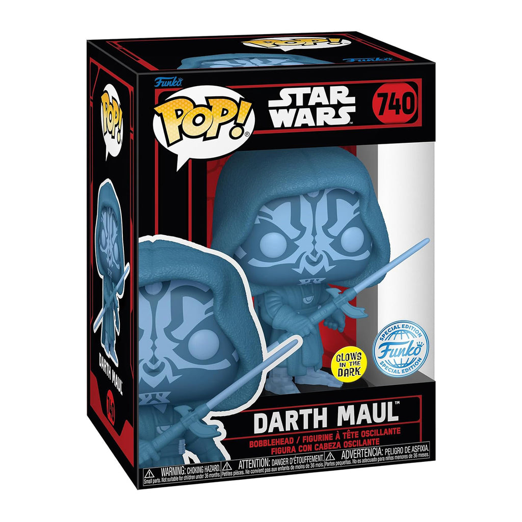 Funko Star Wars Specialty Series POP Darth Maul Hologram Glow In The Dark Vinyl Figure