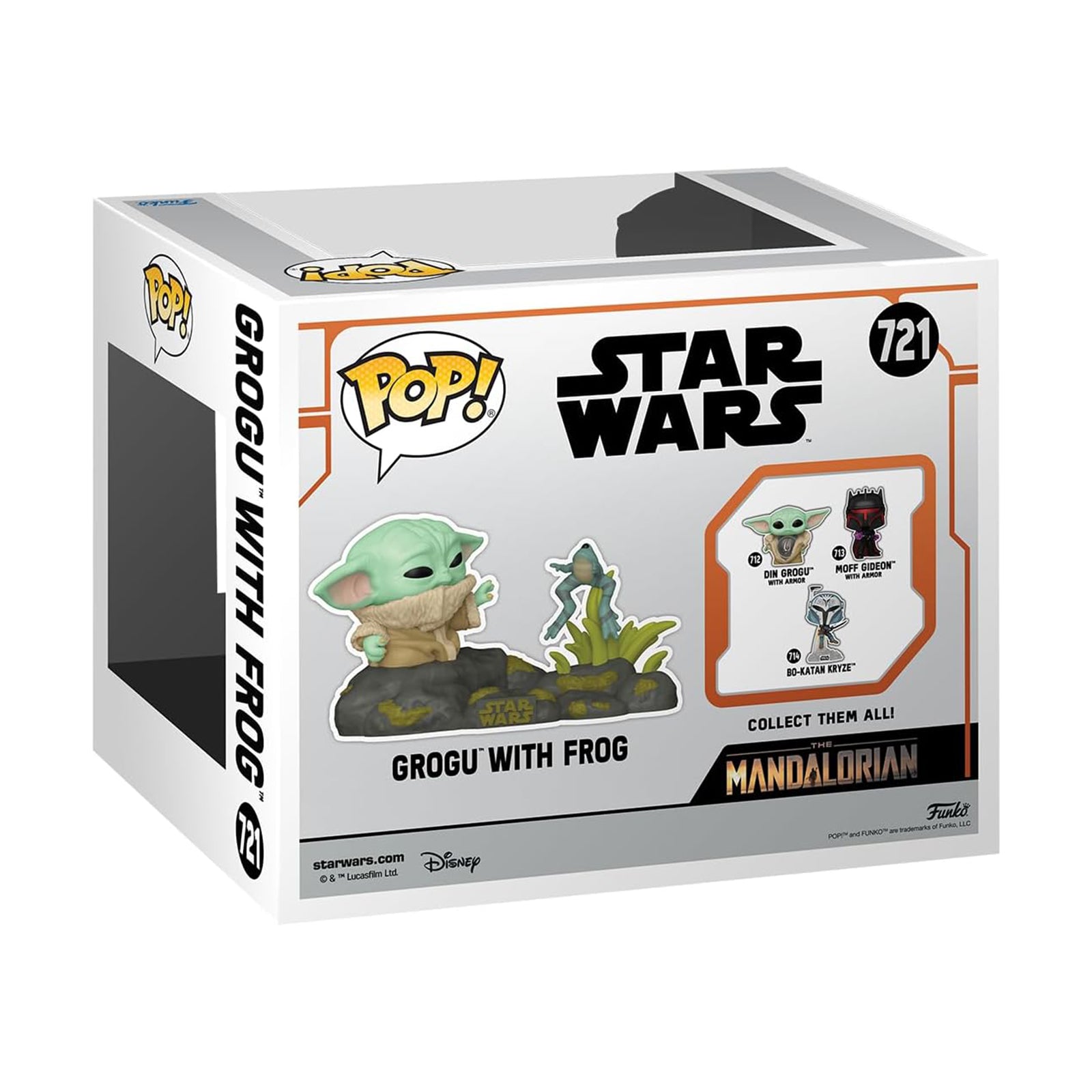 Funko Pop! Deluxe Star Wars – Grogu (Baby Yoda) Utilise La Force, Figurine Vinyl 25 Cm, Collector