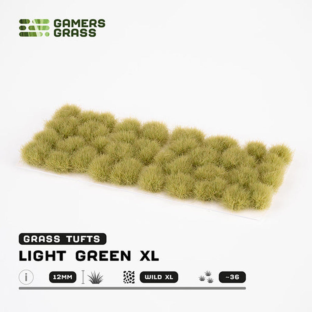Gamers Grass Light Green XL 12mm Tuft Wild