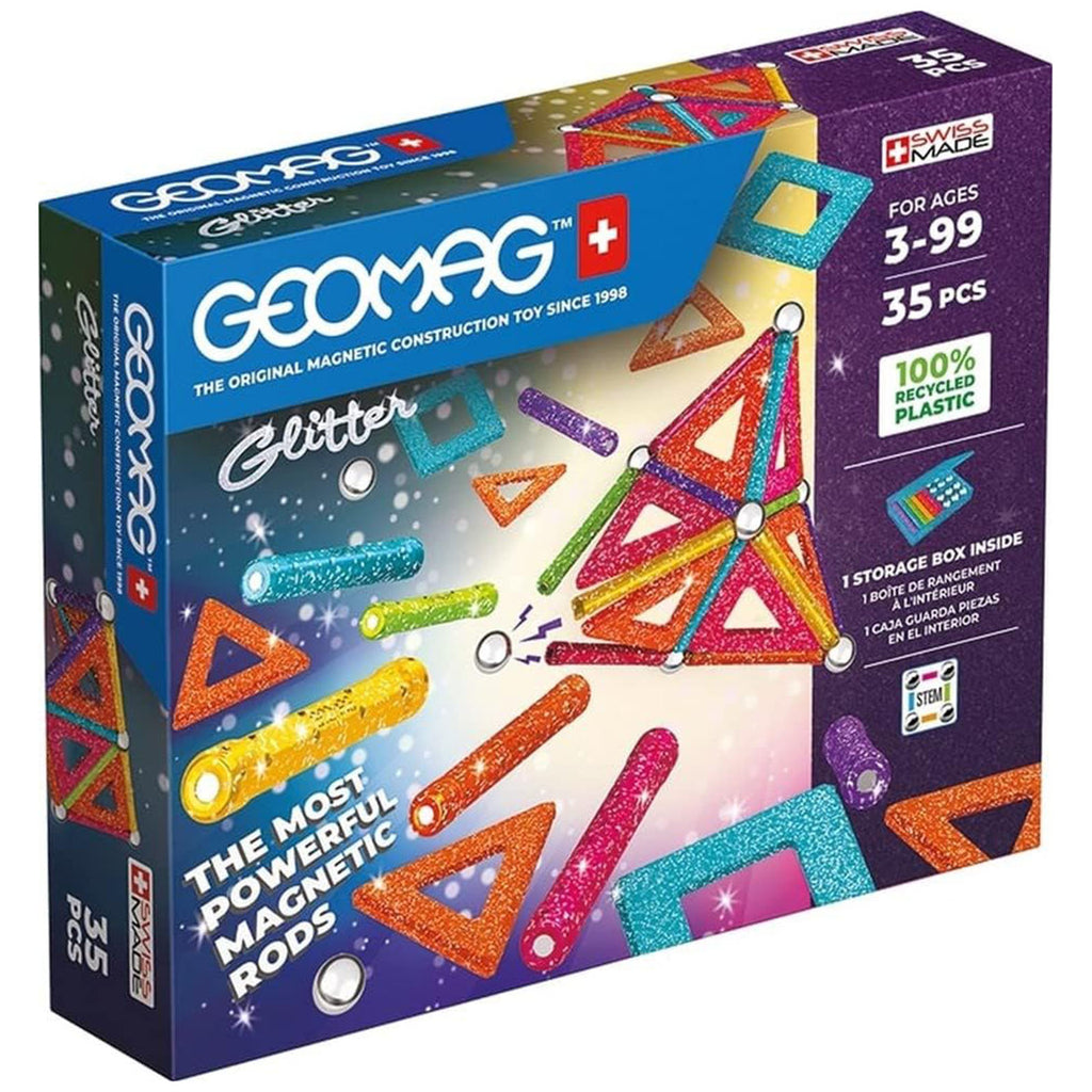 Geomag Glitter Panels 35 Piece Magnetic Building Set