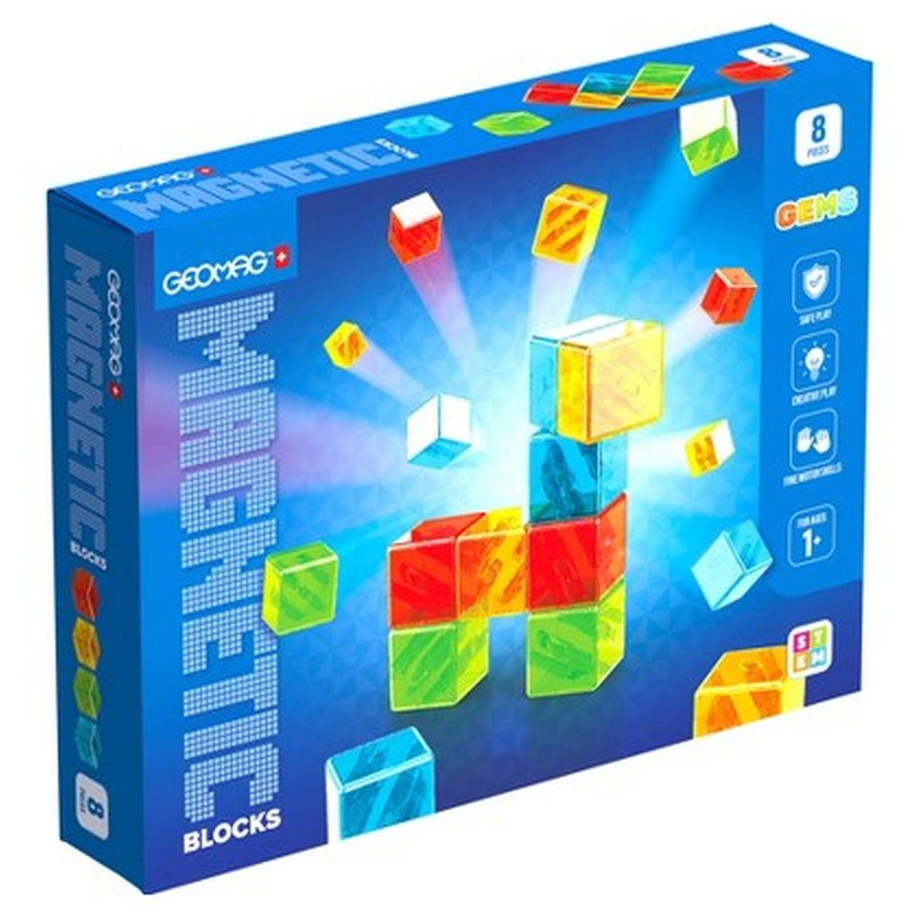 Geomag Magicube Blocks Gems 8 Piece Building Set