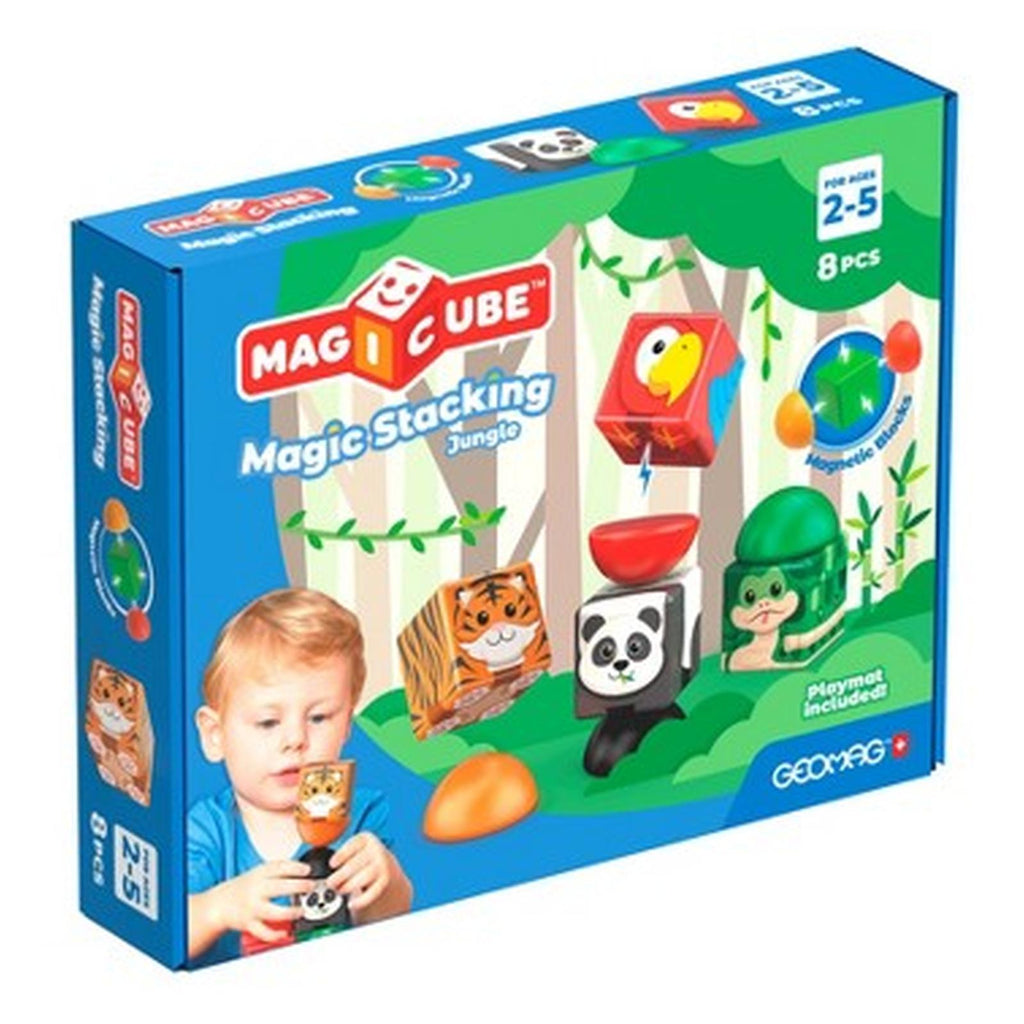 Geomag Magicube Magic Stacking Jungle 8 Piece Building Set