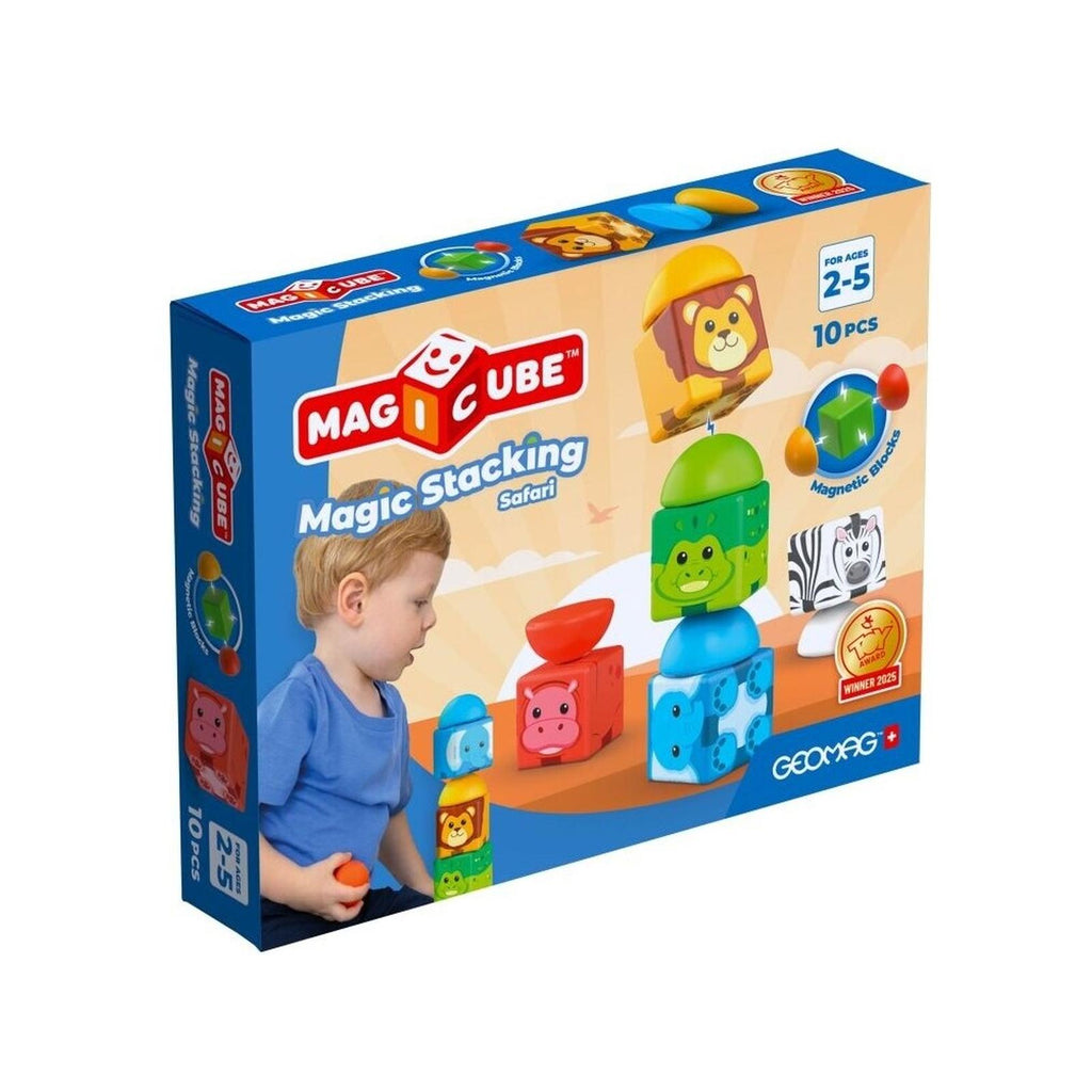 Geomag Magicube Magic Stacking Safari 10 Piece Building Set