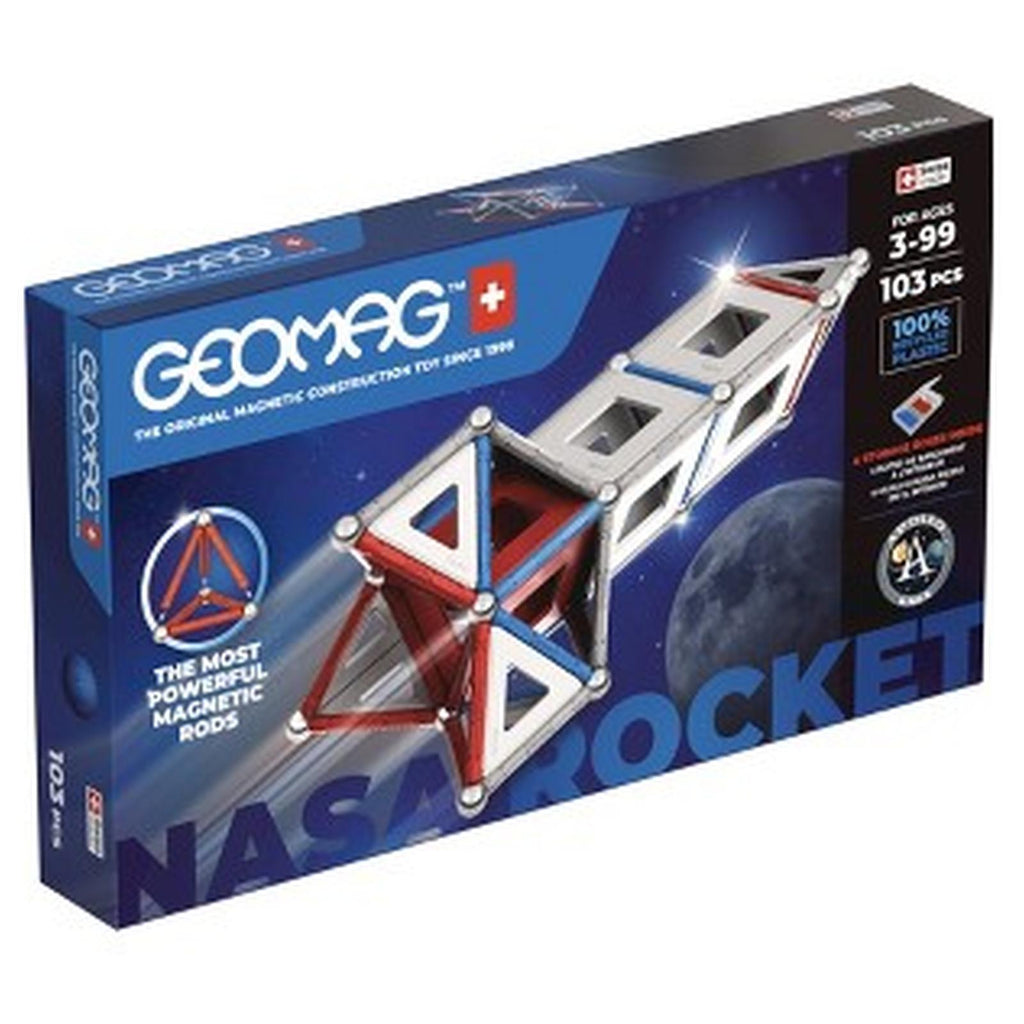 Geomag Magnetic Panels And Rods Apollo NASA 103 Piece Building Set