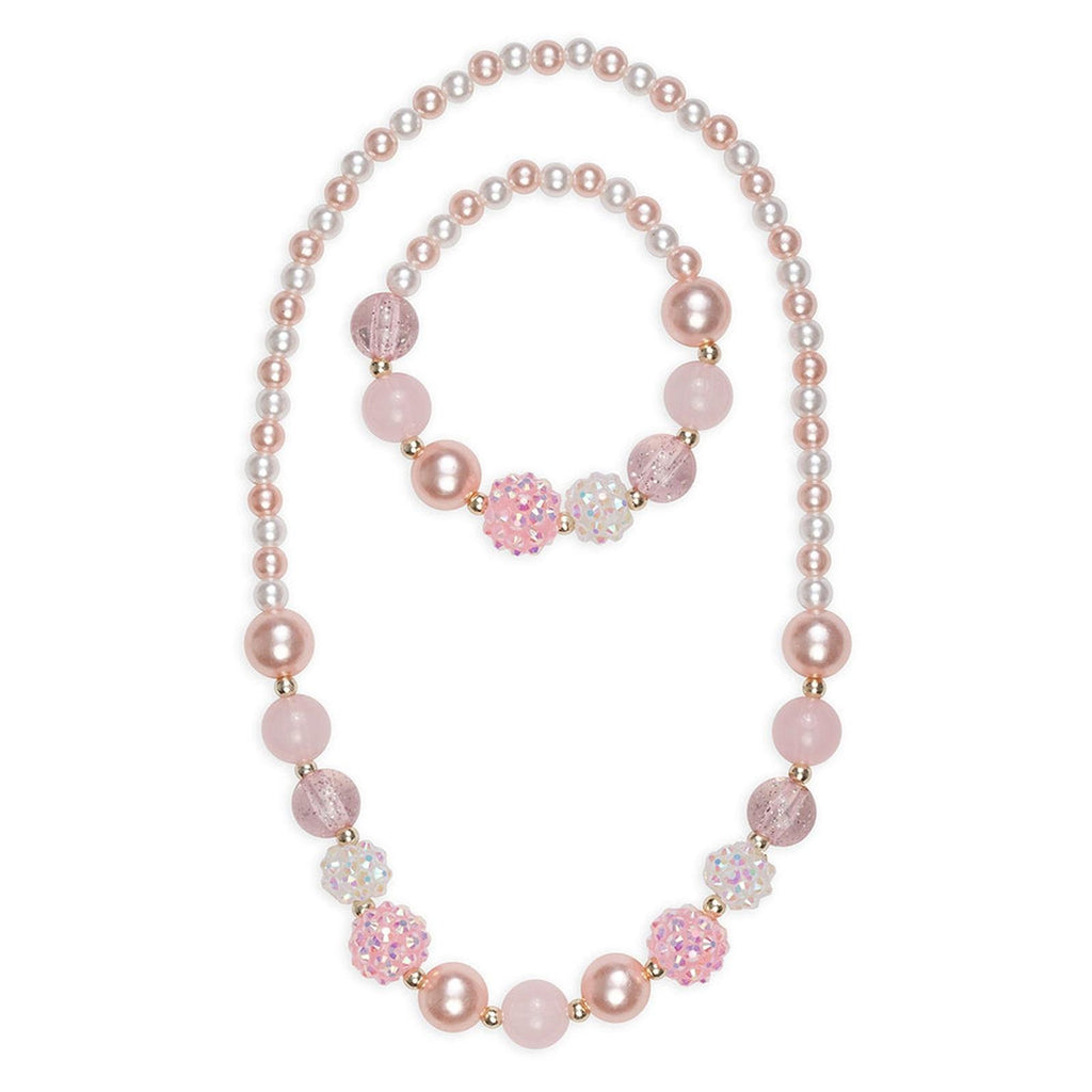 Great Pretenders Pinky Pearl Two Piece Necklace And Bracelet Set